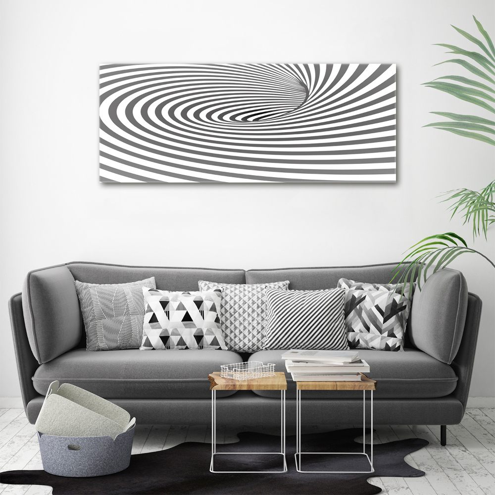 Wall art acrylic Striped spiral