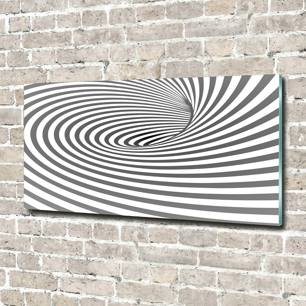 Wall art acrylic Striped spiral