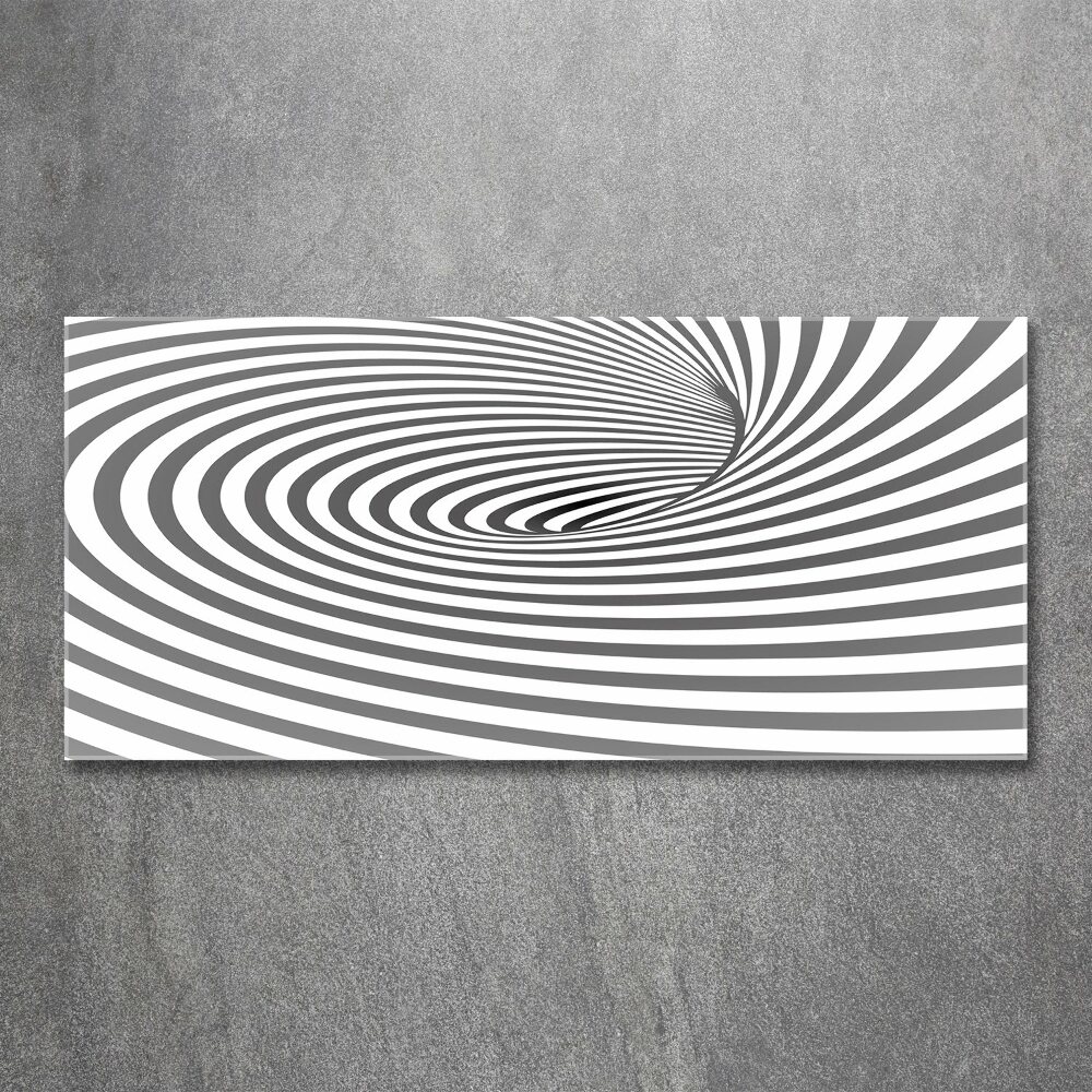 Wall art acrylic Striped spiral