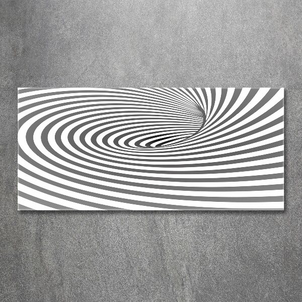 Wall art acrylic Striped spiral