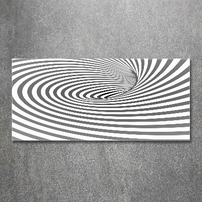 Wall art acrylic Striped spiral