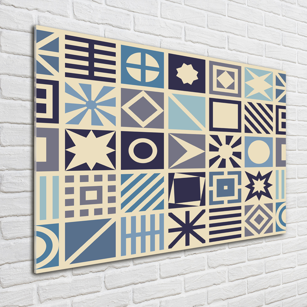 Wall art acrylic Geometric background