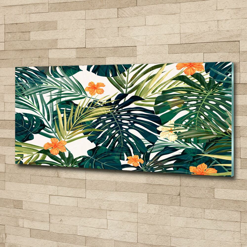 Print on acrylic Tropical leaves