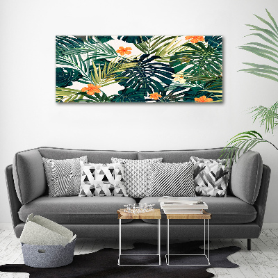 Print on acrylic Tropical leaves