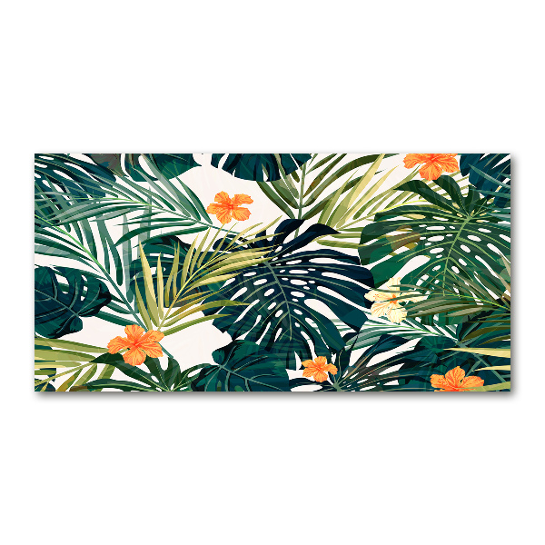 Print on acrylic Tropical leaves