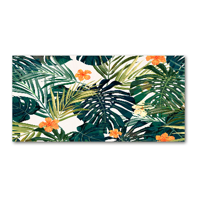 Print on acrylic Tropical leaves