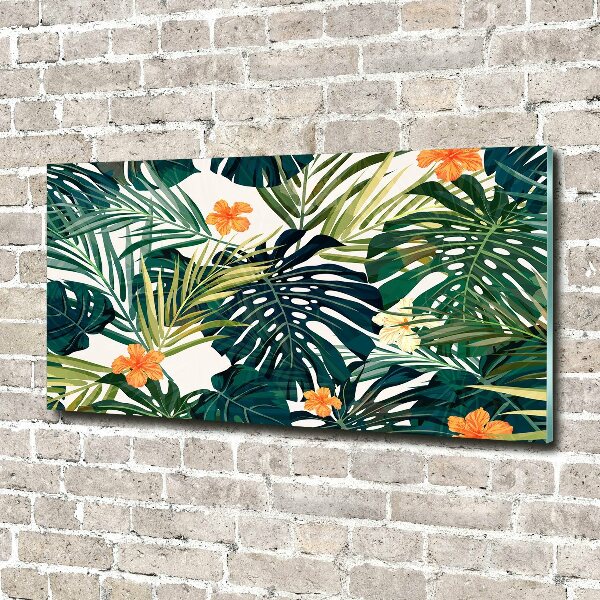 Print on acrylic Tropical leaves