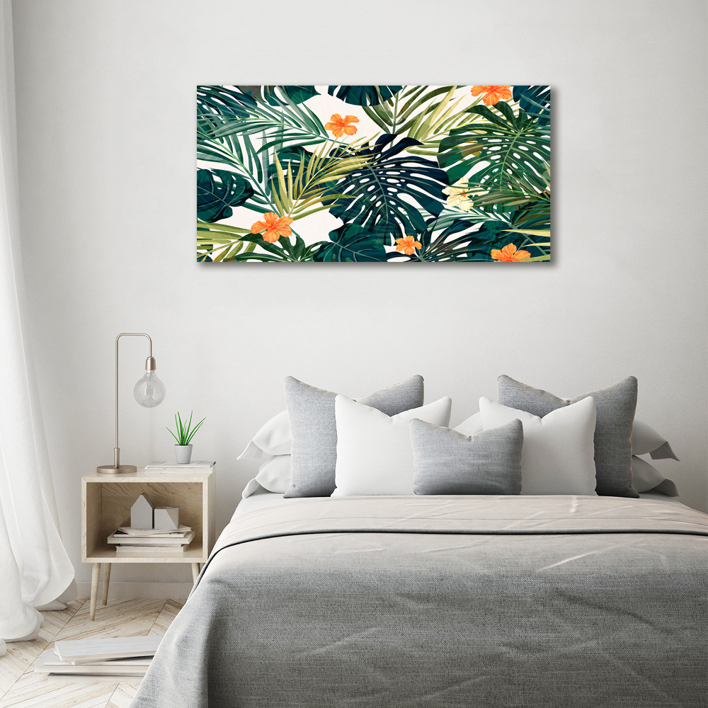 Print on acrylic Tropical leaves