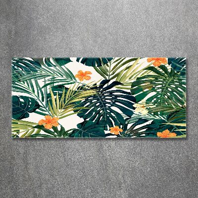 Print on acrylic Tropical leaves