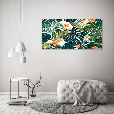 Print on acrylic Tropical leaves