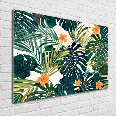 Print on acrylic Tropical leaves