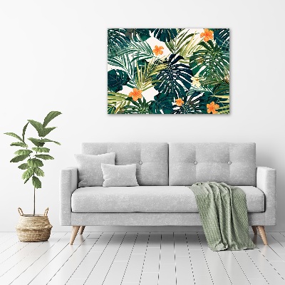 Print on acrylic Tropical leaves