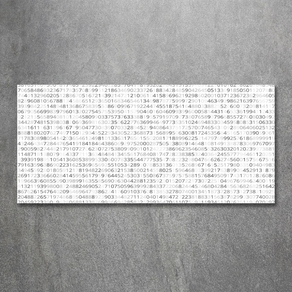 Acrylic print Binary code