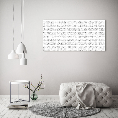 Acrylic print Binary code