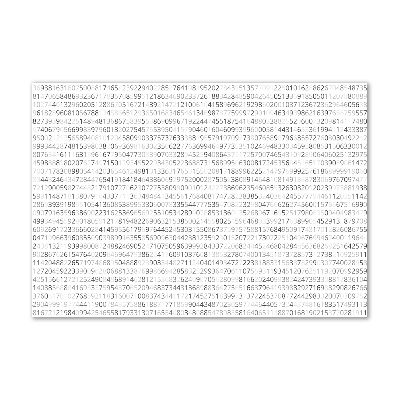 Acrylic print Binary code