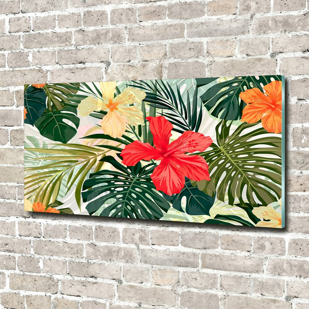 Print on acrylic Hawaiian flowers