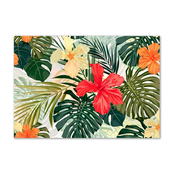 Print on acrylic Hawaiian flowers