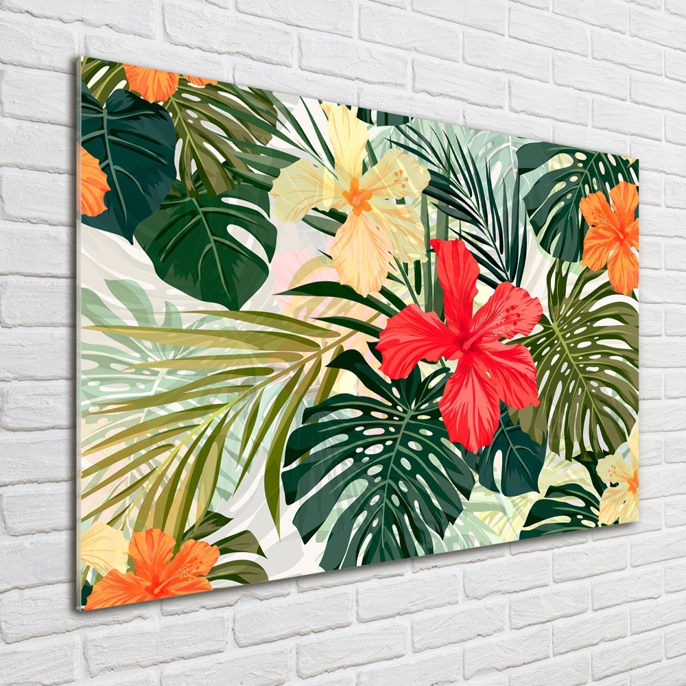 Print on acrylic Hawaiian flowers