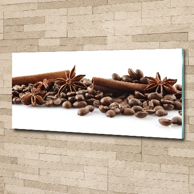 Wall art acrylic Cinnamon coffee beans