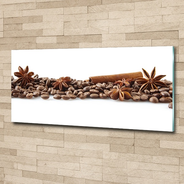 Wall art acrylic Cinnamon coffee beans