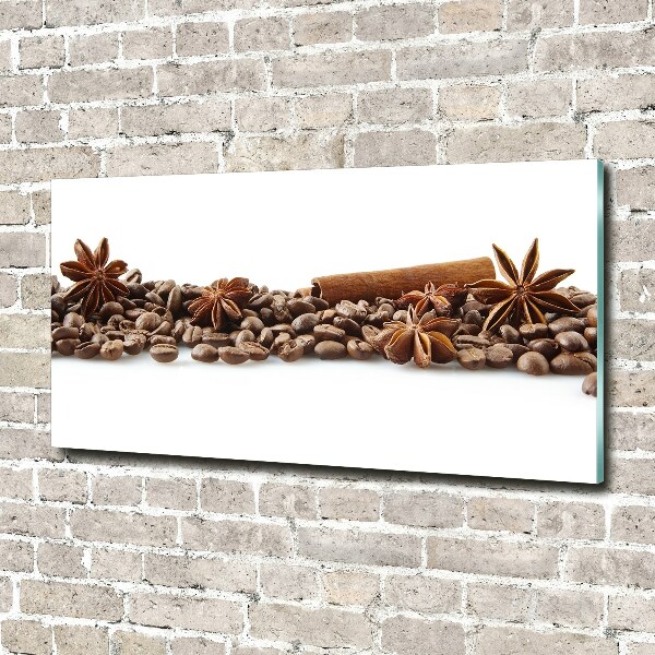 Wall art acrylic Cinnamon coffee beans