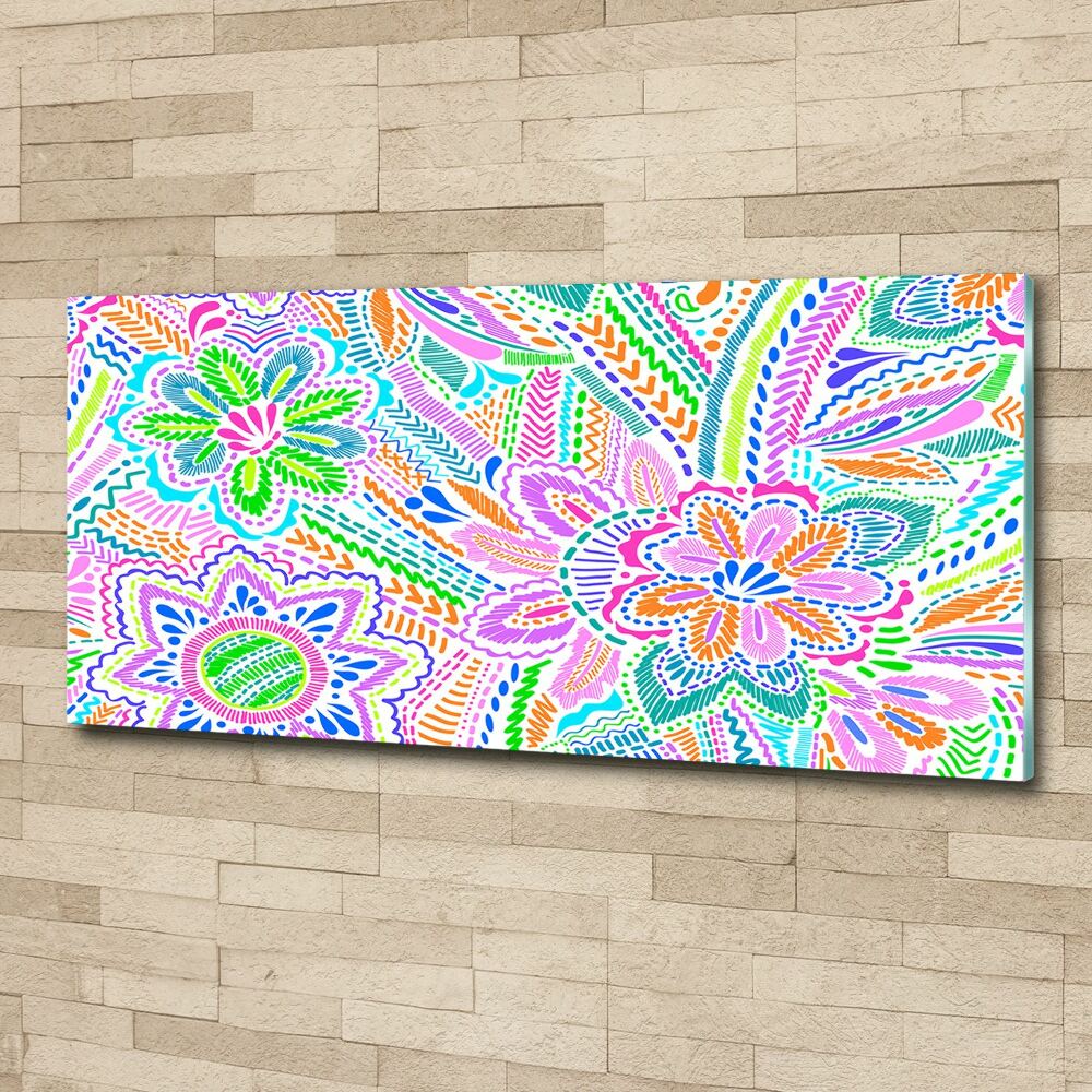 Wall art acrylic Floral pattern