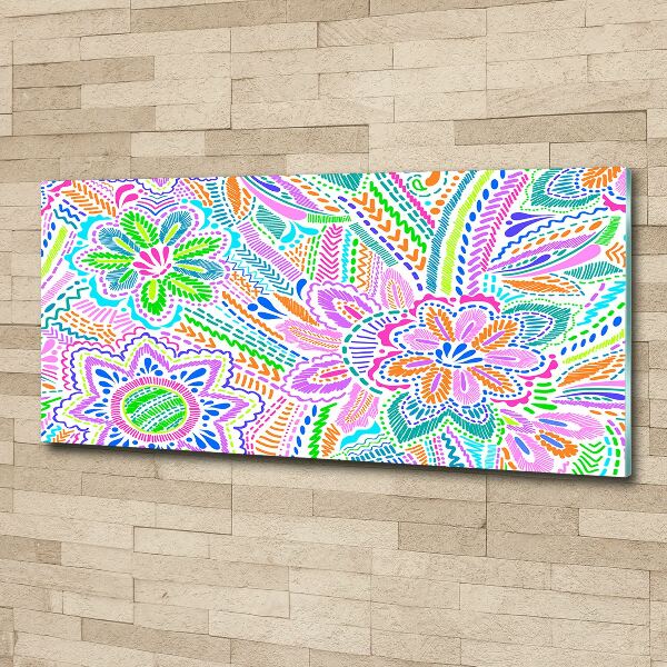 Wall art acrylic Floral pattern