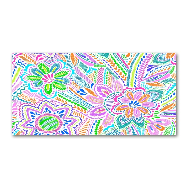 Wall art acrylic Floral pattern