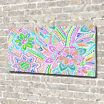 Wall art acrylic Floral pattern