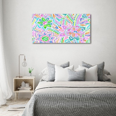 Wall art acrylic Floral pattern