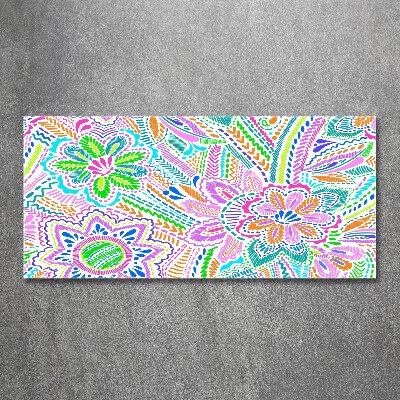 Wall art acrylic Floral pattern