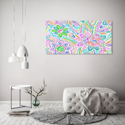 Wall art acrylic Floral pattern