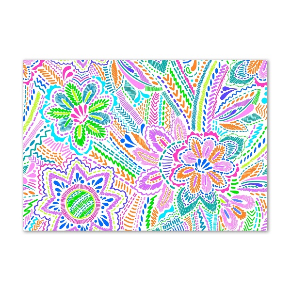 Wall art acrylic Floral pattern