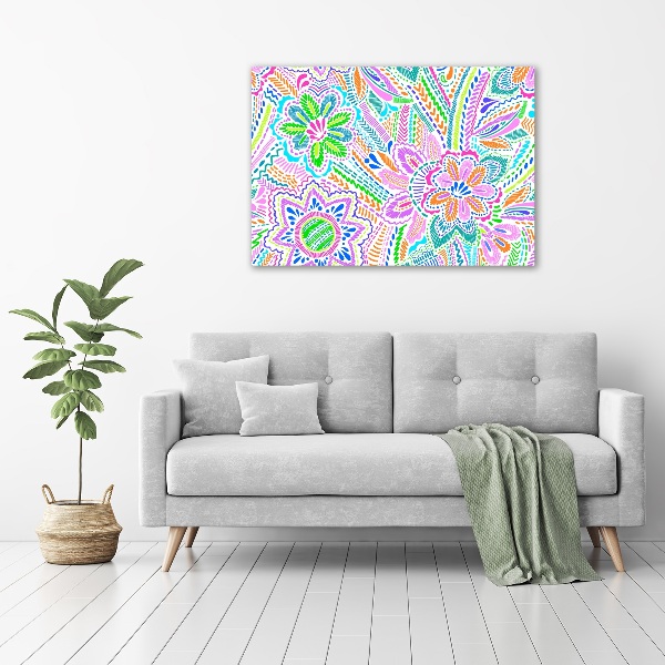 Wall art acrylic Floral pattern