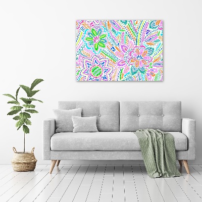 Wall art acrylic Floral pattern