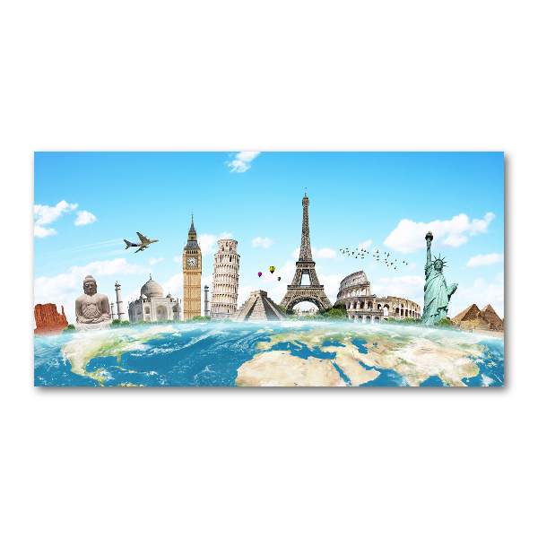 Acrylic wall art World monuments