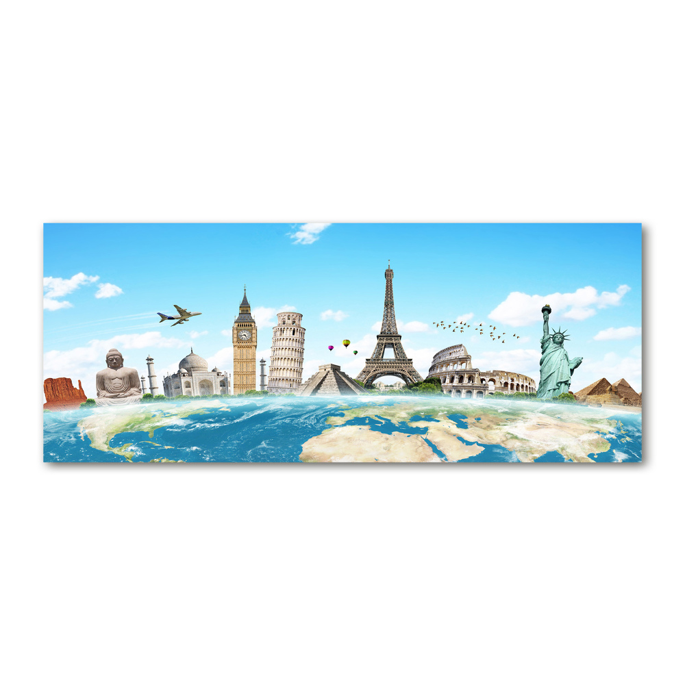 Acrylic wall art World monuments