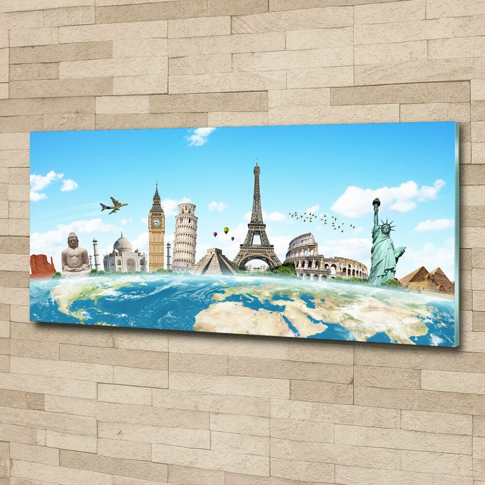 Acrylic wall art World monuments