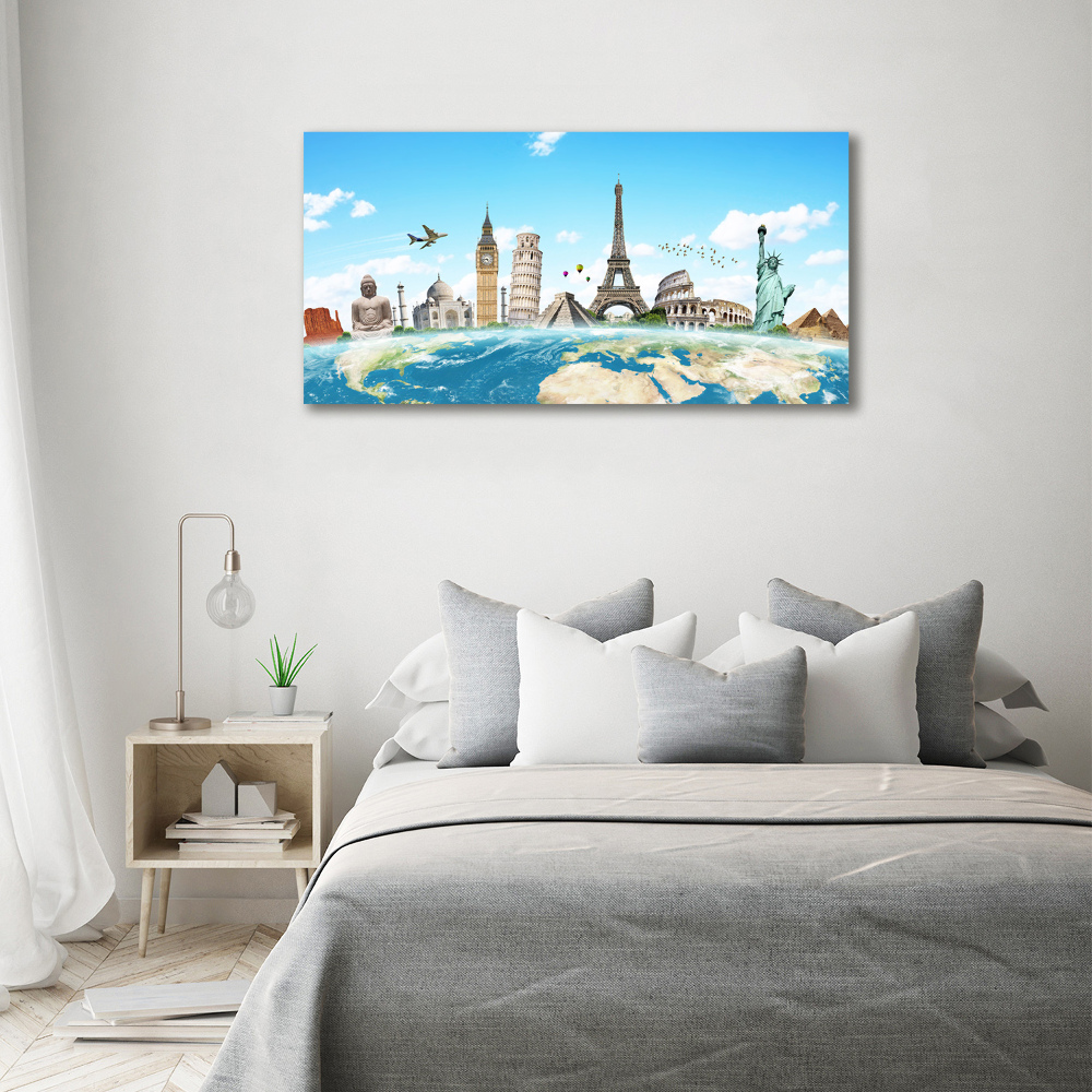 Acrylic wall art World monuments