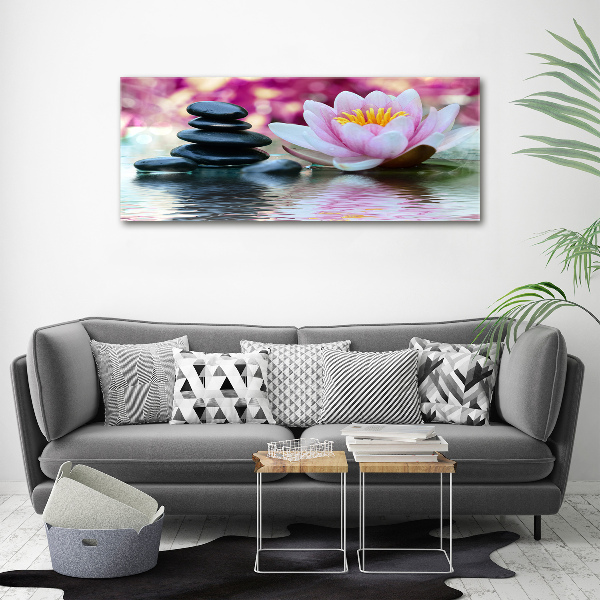 Acrylic print water lily