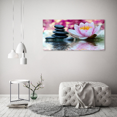 Acrylic print water lily