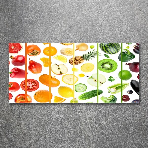 Acrylic wall art Fruits and vegetables