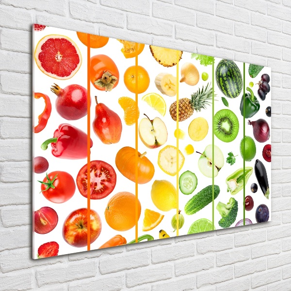 Acrylic wall art Fruits and vegetables