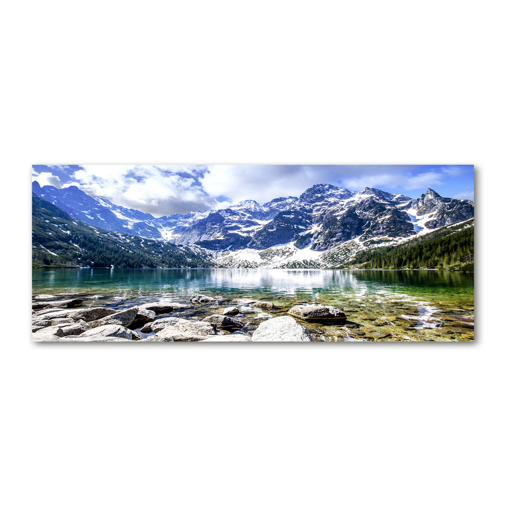 Glass acrylic wall art Morskie Oko Tatry