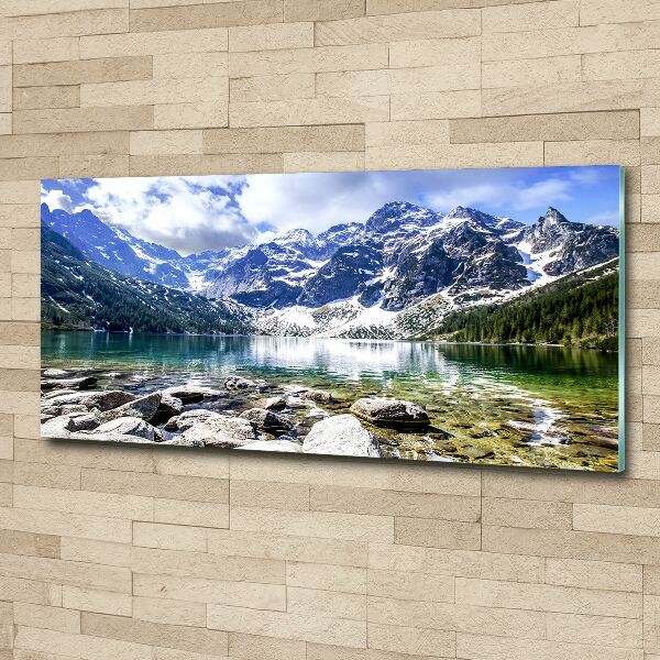 Glass acrylic wall art Morskie Oko Tatry