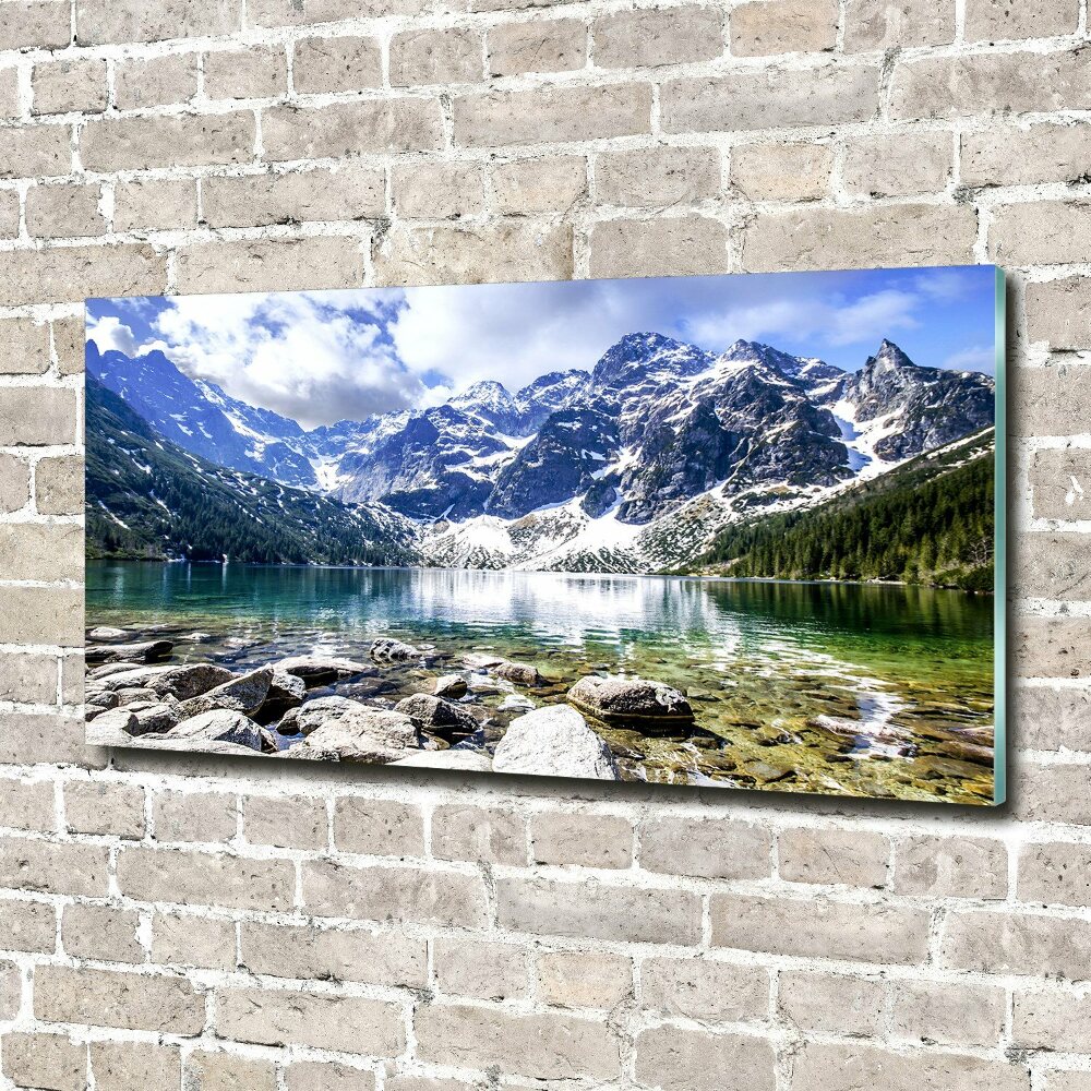 Glass acrylic wall art Morskie Oko Tatry