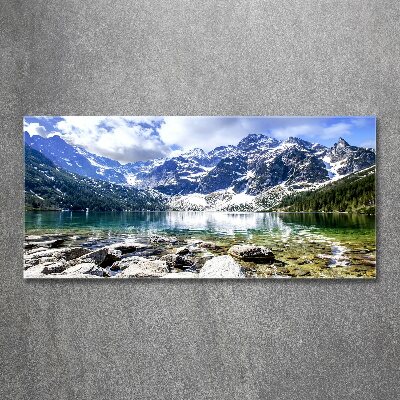 Glass acrylic wall art Morskie Oko Tatry