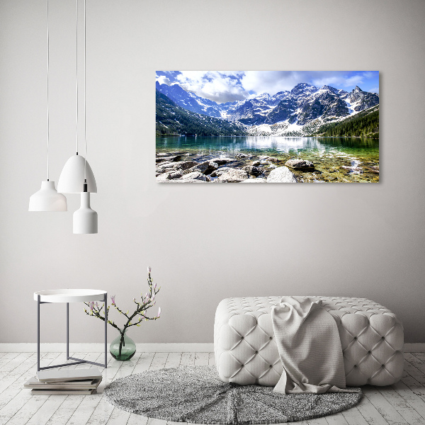 Glass acrylic wall art Morskie Oko Tatry