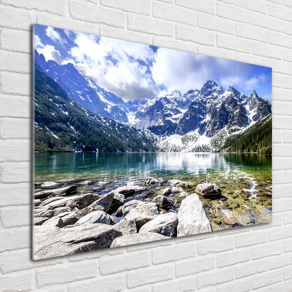 Glass acrylic wall art Morskie Oko Tatry