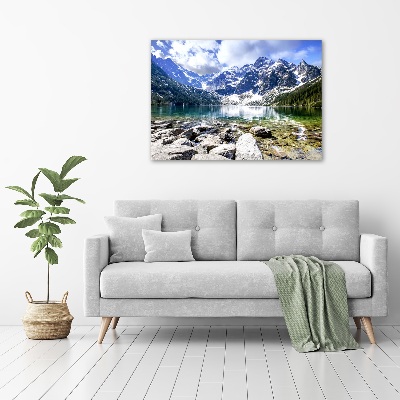 Glass acrylic wall art Morskie Oko Tatry